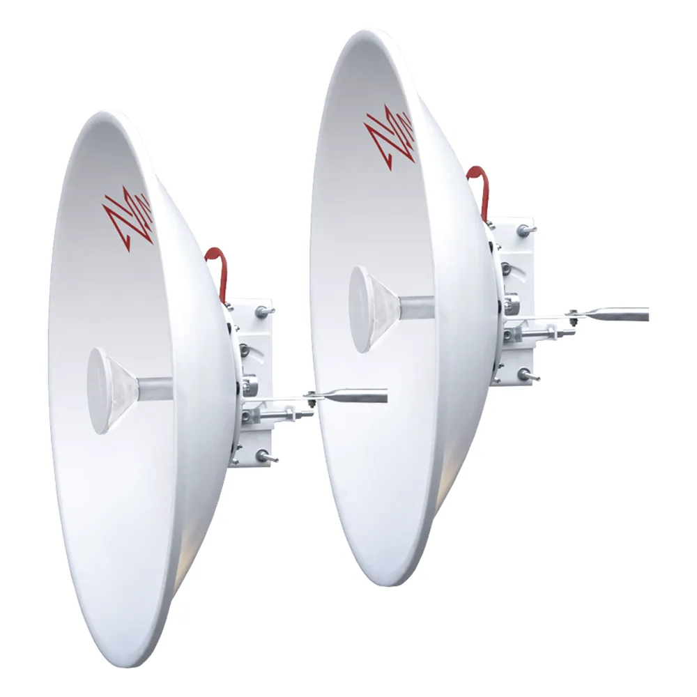 1 Antena Direccional de alto rendimiento / diámetro  de 60 cm / 5.9-7.2 GHz / Ganancia 30 dBi / SLANT de 45 ° y 90 ° / Ideal para 30 km / Conector N-Hembra / Montaje  y jumpers incluidos.