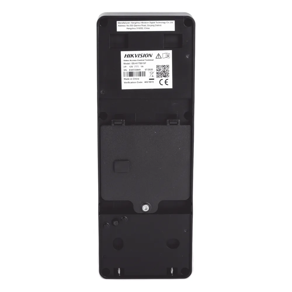 2 EN 1 / Lector Biométrico IP65 con Función de Videoportero y lector QR Incluida/ Llamada a APP de Smartphone Hik-Connect P2P (No requiere monitor) /  Soporta Tarjetas - Huellas - Códigos QR / Cámara 2 MP Compatible con DVRs y – vista 4