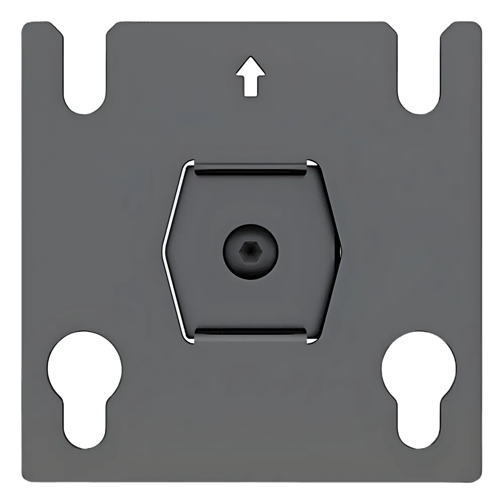 Accesorio - Placa Adaptadora para Panel LED 20 x 20.5 mm | Dimensiones 64 x 64 x 2 mm | Diámetro de Orificio Ø10.3 mm | Separación de Orificios 40 mm.