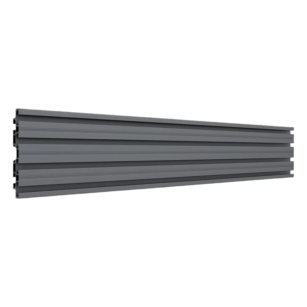 Accesorio_ Riel de Aluminio con Longitud 1000 mm | Incluye Tapas laterales | Compatible con estructura para Videowall | Diseño Modular