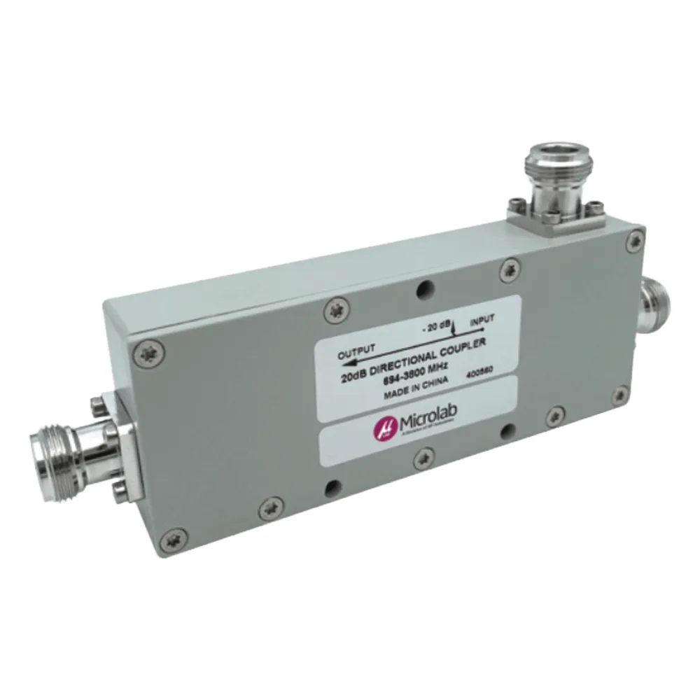 Acoplador Direccional / 694-3800 MHz / 300W / N hembra / 13 dB / PIM < -155 dBc / IP65 / Bajo Pérdida