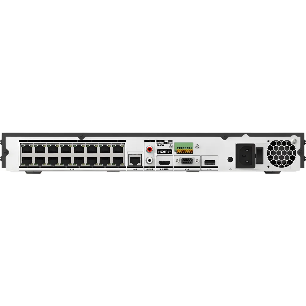 [AcuSearch] NVR 12 Megapixel (4K) / 16 Canales IP / 16 Puertos PoE+ (10/100 Mbps) / Reconocimiento Facial / AcuSense / 2 Bahías para HDD de 16 TB / HDMI 4K / Alarmas I/O – vista 3