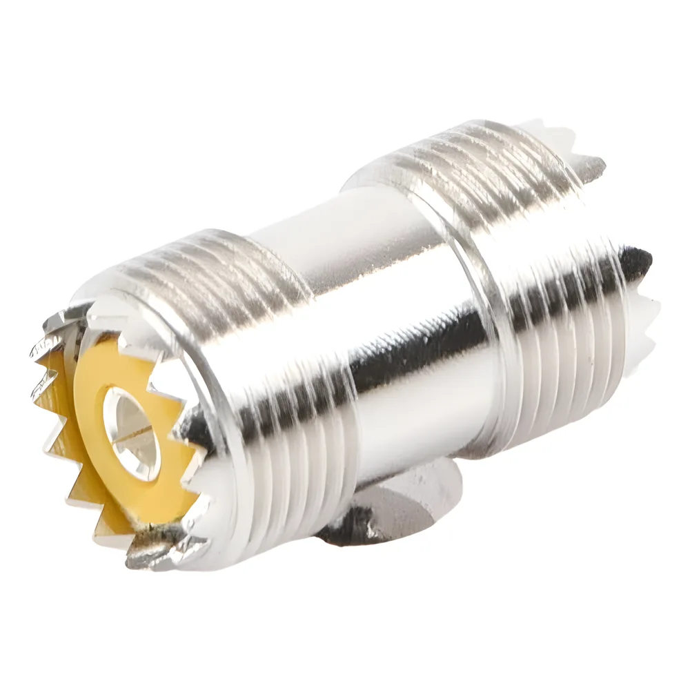 Adaptador Barril en Línea, de Conector UHF Hembra (SO-239) a UHF Hembra (SO-239), Niquel/ Plata/ Dap. – vista 2