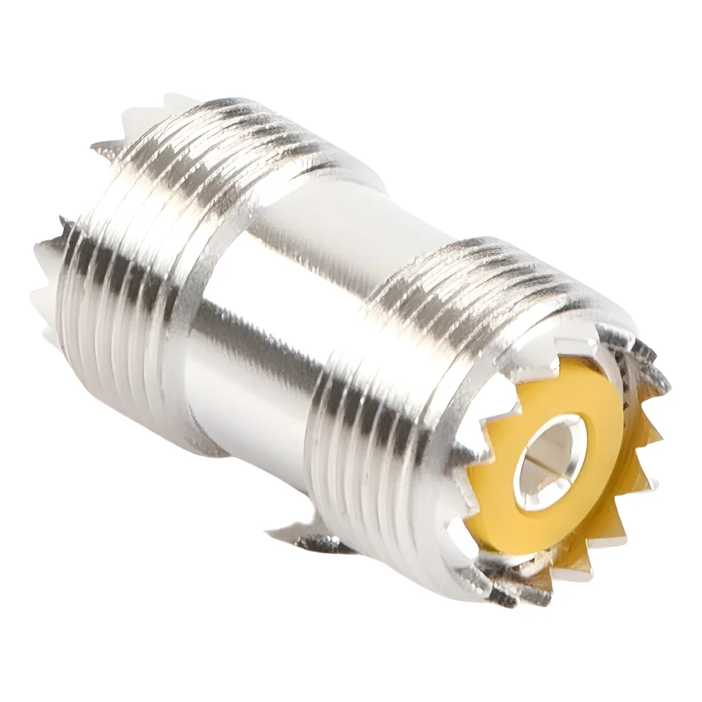 Adaptador Barril en Línea, de Conector UHF Hembra (SO-239) a UHF Hembra (SO-239), Niquel/ Plata/ Dap. – vista 3