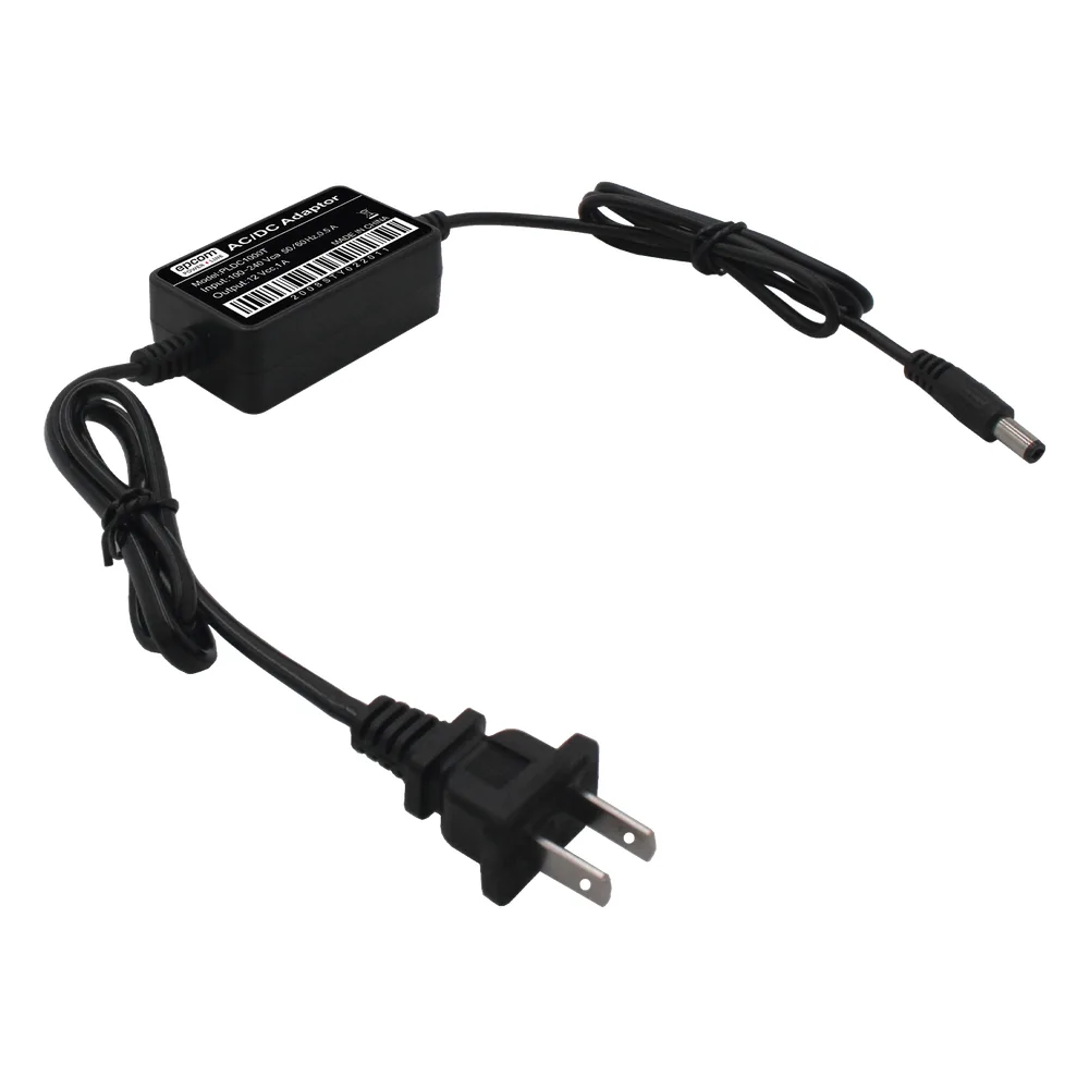 Adaptador de Pared de 12Vcc @ 1 A con cable y clavija Nema 1-15 / 0.5 metros a la toma de alimentación / 0.5 metros a la conexión del dispositivo – vista 2