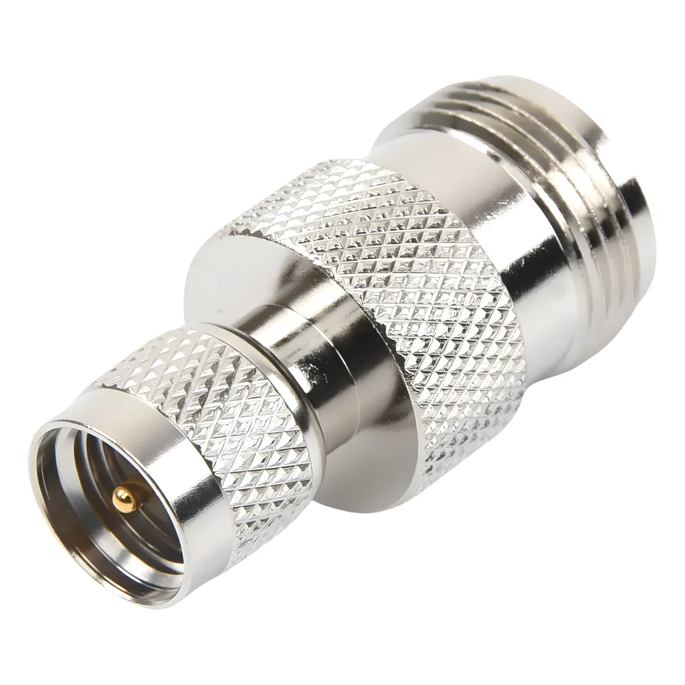 Adaptador en Línea, de Conector Mini-UHF Macho a N Hembra, Níquel/ Oro/ Teflón. – vista 4
