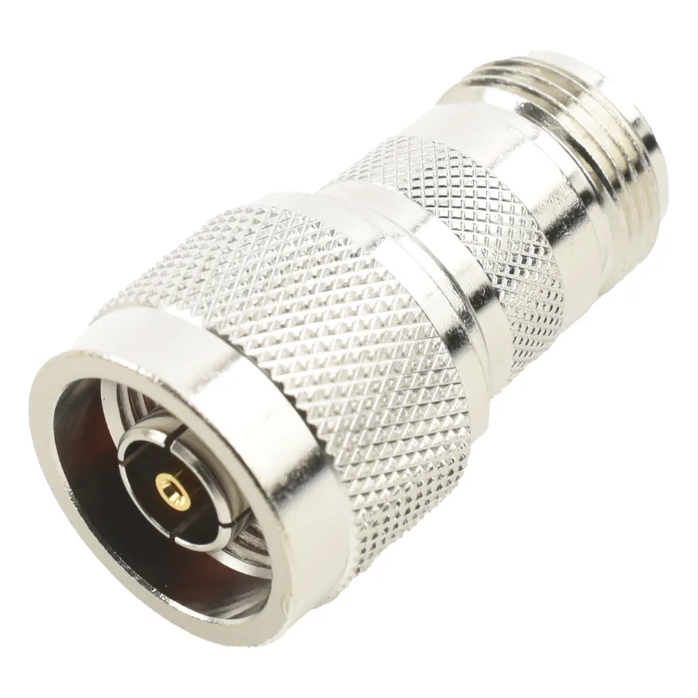 Adaptador en Línea, de Conector N Macho Inverso a N Hembra, Níquel/ Oro/ Teflón. – vista 2