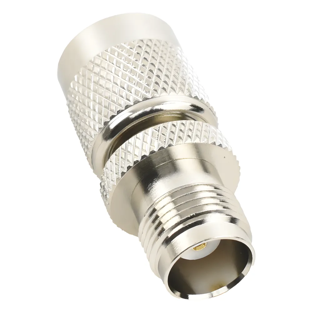 Adaptador en Línea, de Conector TNC Macho Inverso a TNC Hembra, Nquel/ Oro/ Teflón. – vista 4