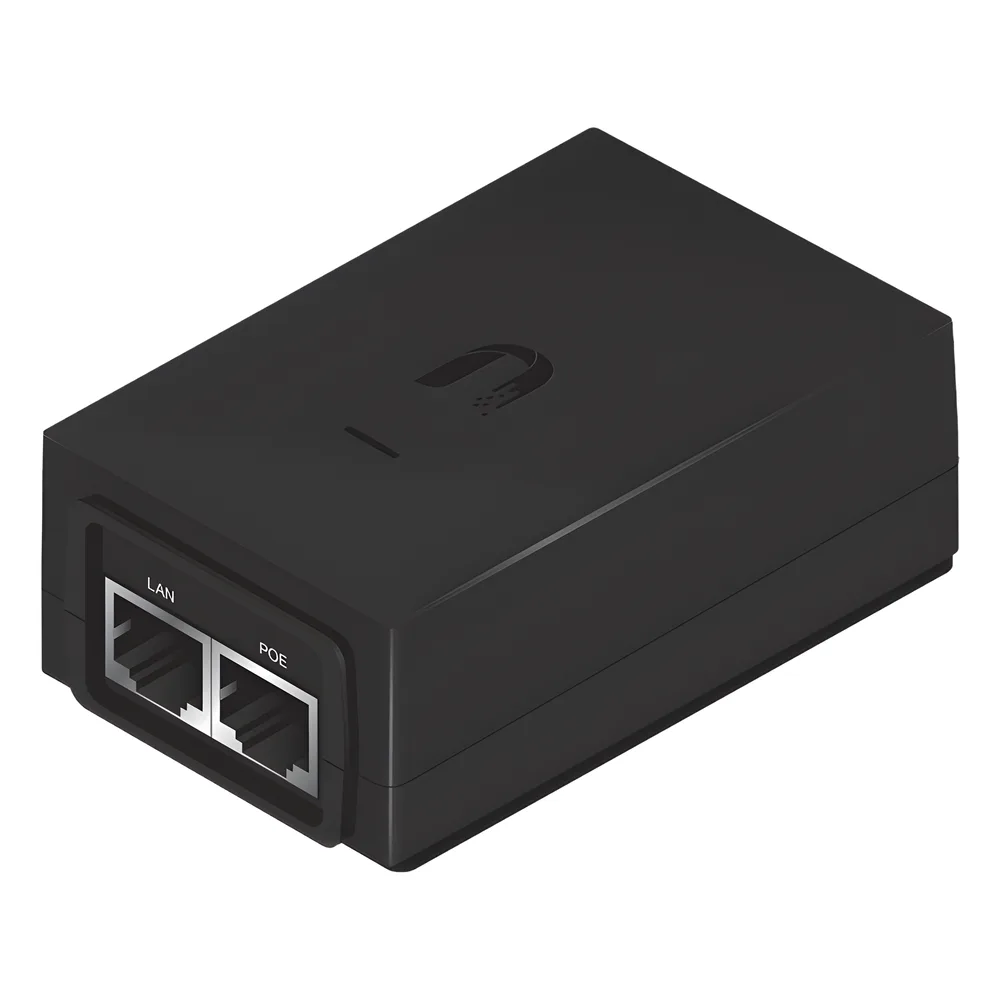 Adaptador PoE Ubiquiti de 24 VDC, 1.0 A con puerto Gigabit
