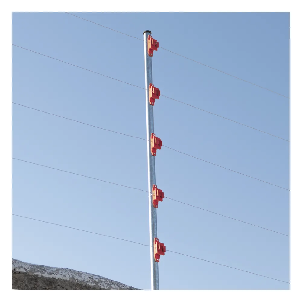 Aislador de Paso Rojo Reforzado para Cercos Eléctricos / Aislamiento hasta 18 kV / Resistente a Clima Extremo / Polipropileno y Policarbonato – vista 3