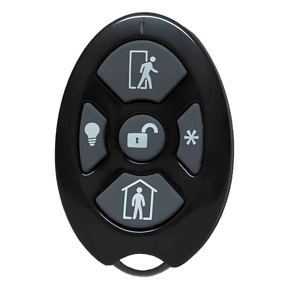 ALULA - Control Remoto de Seguridad Cinco Botones / Compatible con Automatización del Hogar / Encriptación Inalámbrica / Indicador de Batería Baja