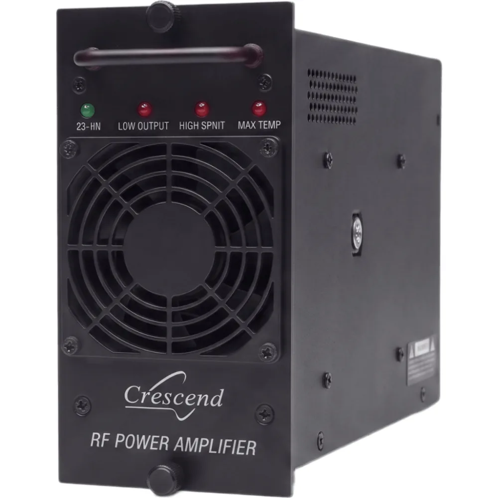 Amplificador de Potencia UHF 100 Watts / 403-450 MHz/ Modular / 19 Pulgadas / Protección VSWR / Enfriamiento Forzado / Alimentación 13.8 VDC