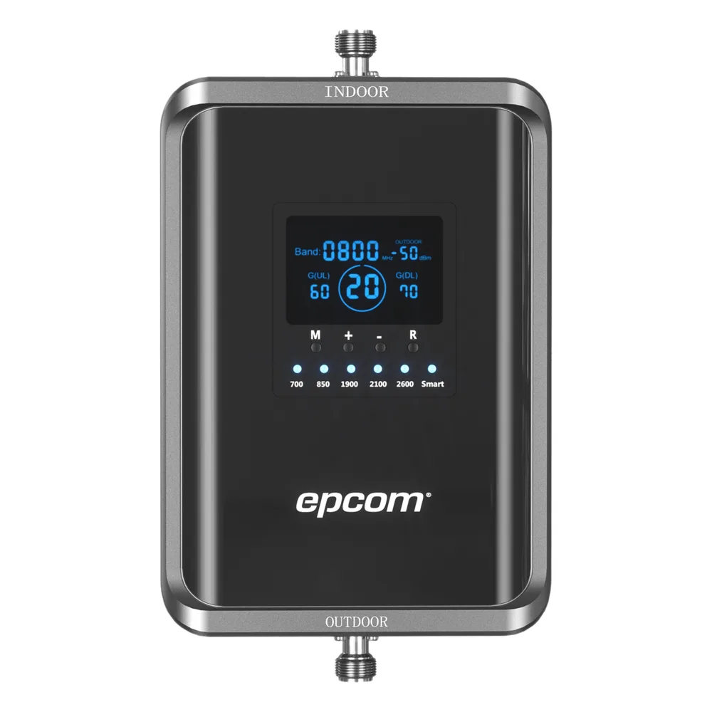 Amplificador de Señal Celular 5G / Mejora las llamadas convencionales y VoLTE / Soporta los datos de las tecnologías 2G, 3G, 4G y 5G de TELCEL, AT&T, MOVISTAR y OMV de Altán / Cubre hasta 1000 m².