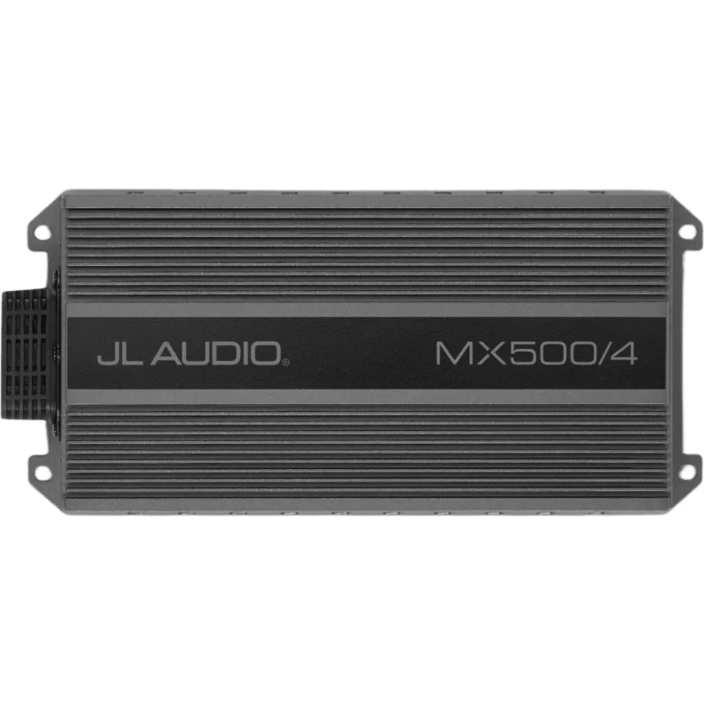 Amplificador Náutico y para Deportes de Motor / 4 Canales / 500 W RMS / Clase D / IPX7 / Filtros Paso Bajo y Paso Alto / Potenciómetros Calibrados con Bloqueo – vista 2