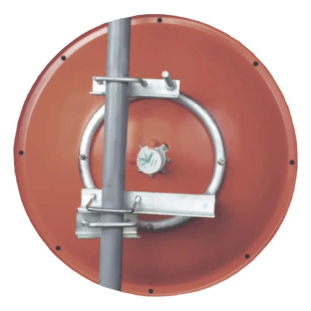 Antena altamente Direccional / 4 ft / 4.9-6.4 GHz / Diseñada para ambientes salinos / Ganancia 37 dBi / SLANT de 45 ° y 90 °/ Conector N-Hembra  / Incluye radomo, jumper y montaje de acero inoxidable. – vista 2