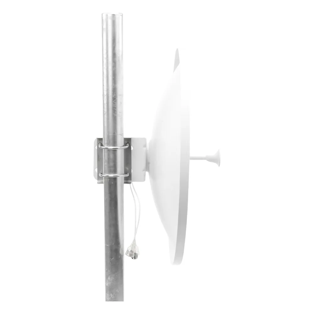 Antena Direccional con Frecuencia Extendida / 4.8 - 6.5 GHz / 28 dBi /  Jumper incluido con conector N-Macho / Polaridad en 90º y 45º / Montaje incluido para torre o mástil – vista 10