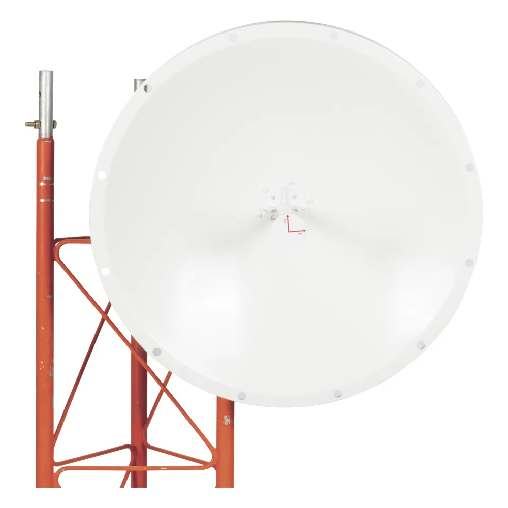 Antena Direccional con Frecuencia Extendida / 4.8 - 6.5 GHz / 28 dBi /  Jumper incluido con conector N-Macho / Polaridad en 90º y 45º / Montaje incluido para torre o mástil – vista 2