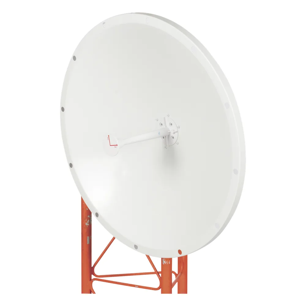 Antena Direccional con Frecuencia Extendida / 4.8 - 6.5 GHz / 28 dBi /  Jumper incluido con conector N-Macho / Polaridad en 90º y 45º / Montaje incluido para torre o mástil – vista 3