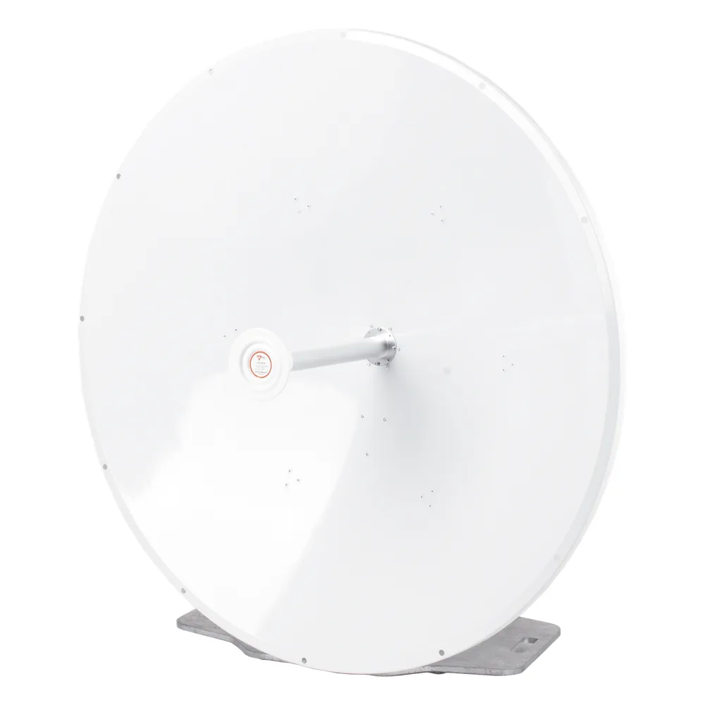 Antena direccional de 4 ft, 5.1 a 7.125 GHz, Ganancia 36 dBi, Conectores RP-SMA Hembra, Polarización doble, incluye montaje para torre o mástil – vista 3