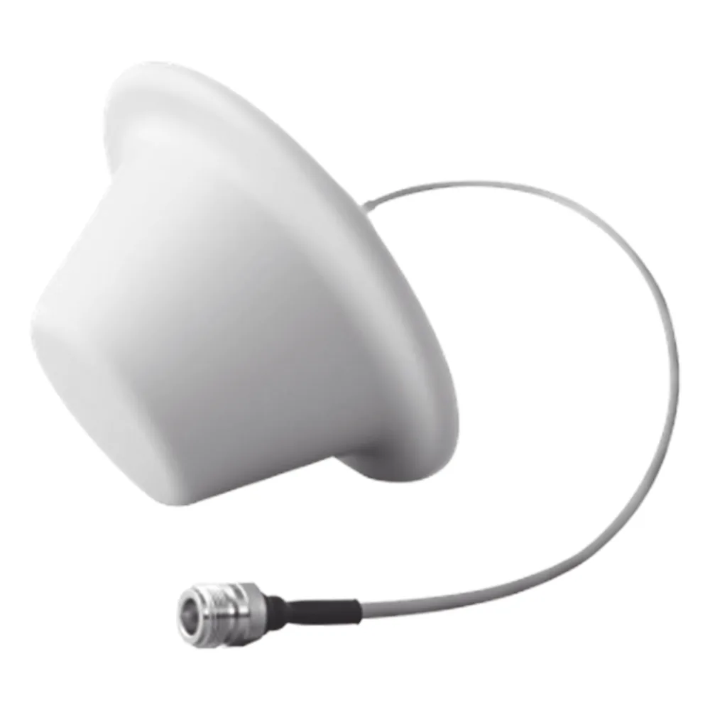 Antena Domo Omnidireccional 698 ~ 960 MHz / 1710 ~ 2700 MHz, 1.5 dBi / 5 dBi, con conector N hembra.