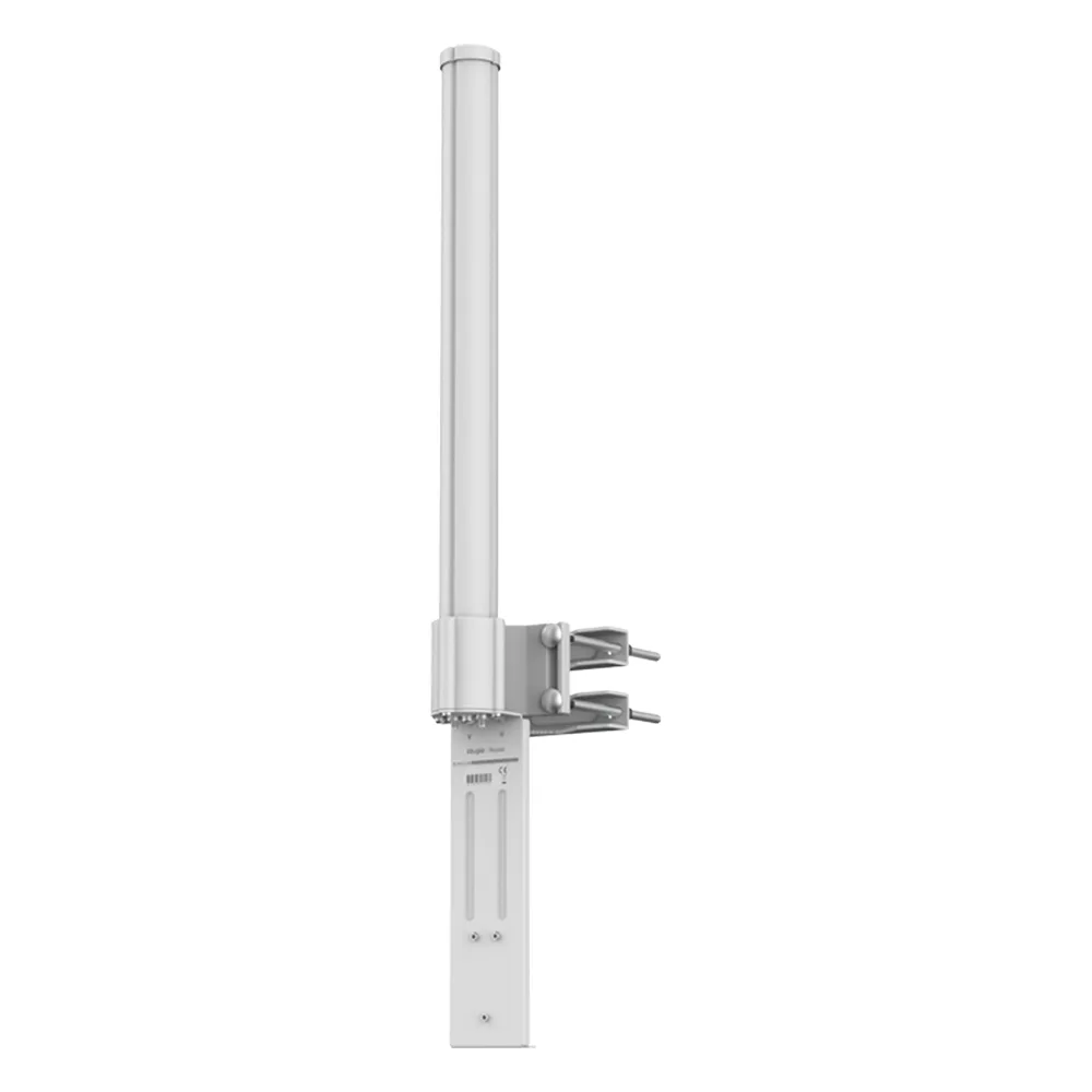 Antena Omnidireccional de 360° AirMetro con 13 dBi en Banda 5Ghz (5150-5850 Mhz) Slant 90° Compatibilidad Multi-Marca para enlaces Multipunto, Conectores SMA Hembra Inverso.