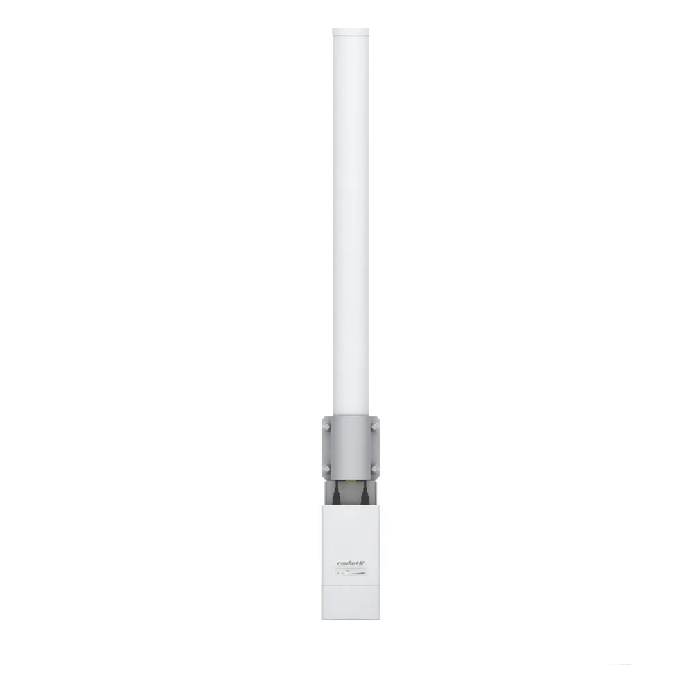 Antena omnidireccional, potente cobertura de 360°, doble polaridad MIMO 2x2, frecuencia 5 GHz (5.45-5.85 GHz) de 13 dBi