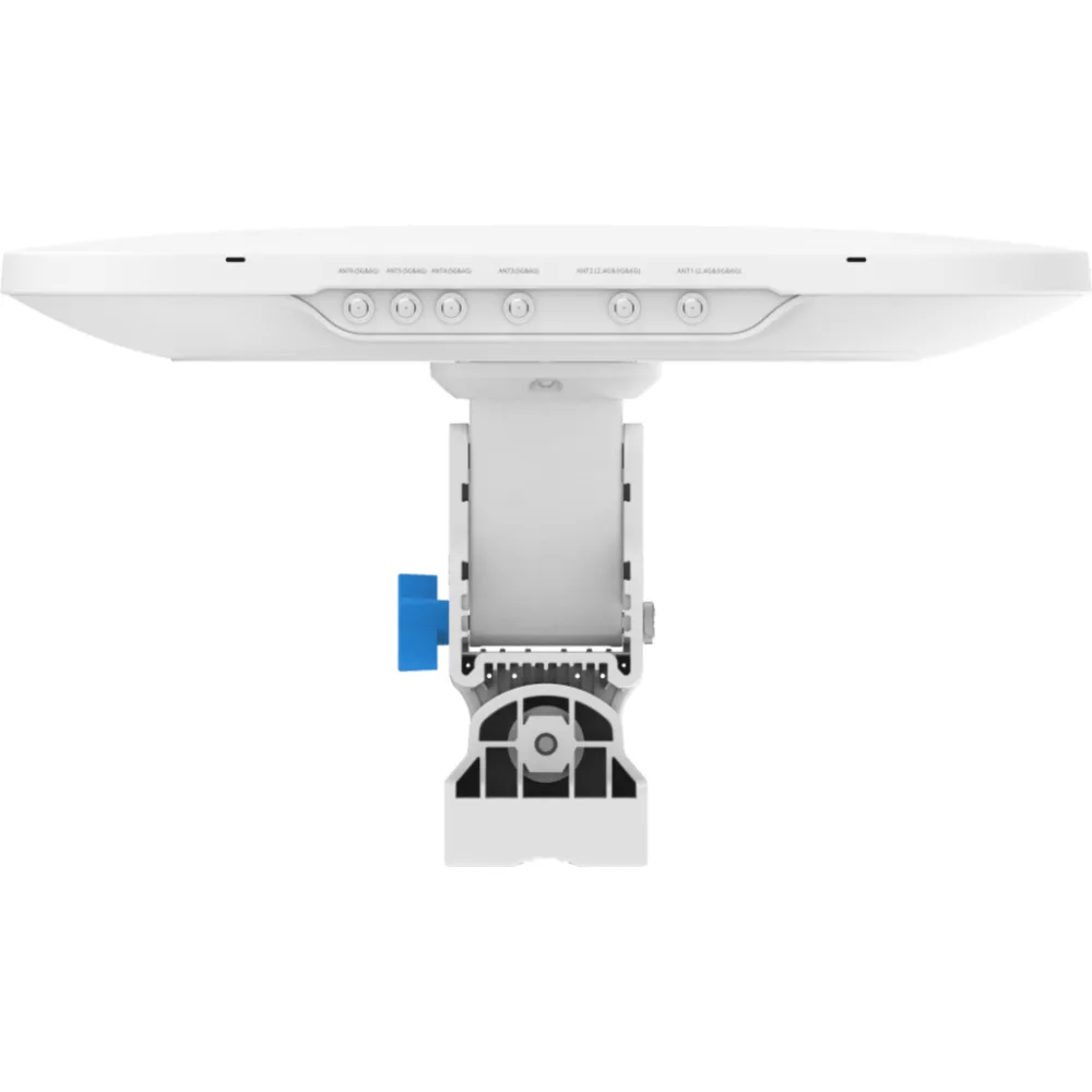 Antena Sectorial 90° / 6 Conectores RF / E0,E1: 2G/5G Dual-band / E2,E3,E4,E5: 5G/6G Dual-band / Ganancia 9-11 dBi / IP55 / 6x RP-SMA / Línea Cybrey – vista 3