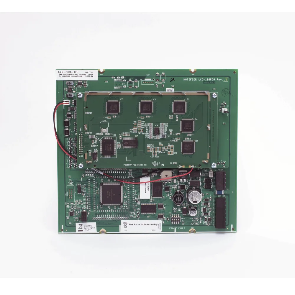Anunciador remoto LCD retroiluminado en español con 160 caracteres visibles, teclado de goma y puerto RDP para panel NFS2-3030-SP y NCA-2 – vista 4