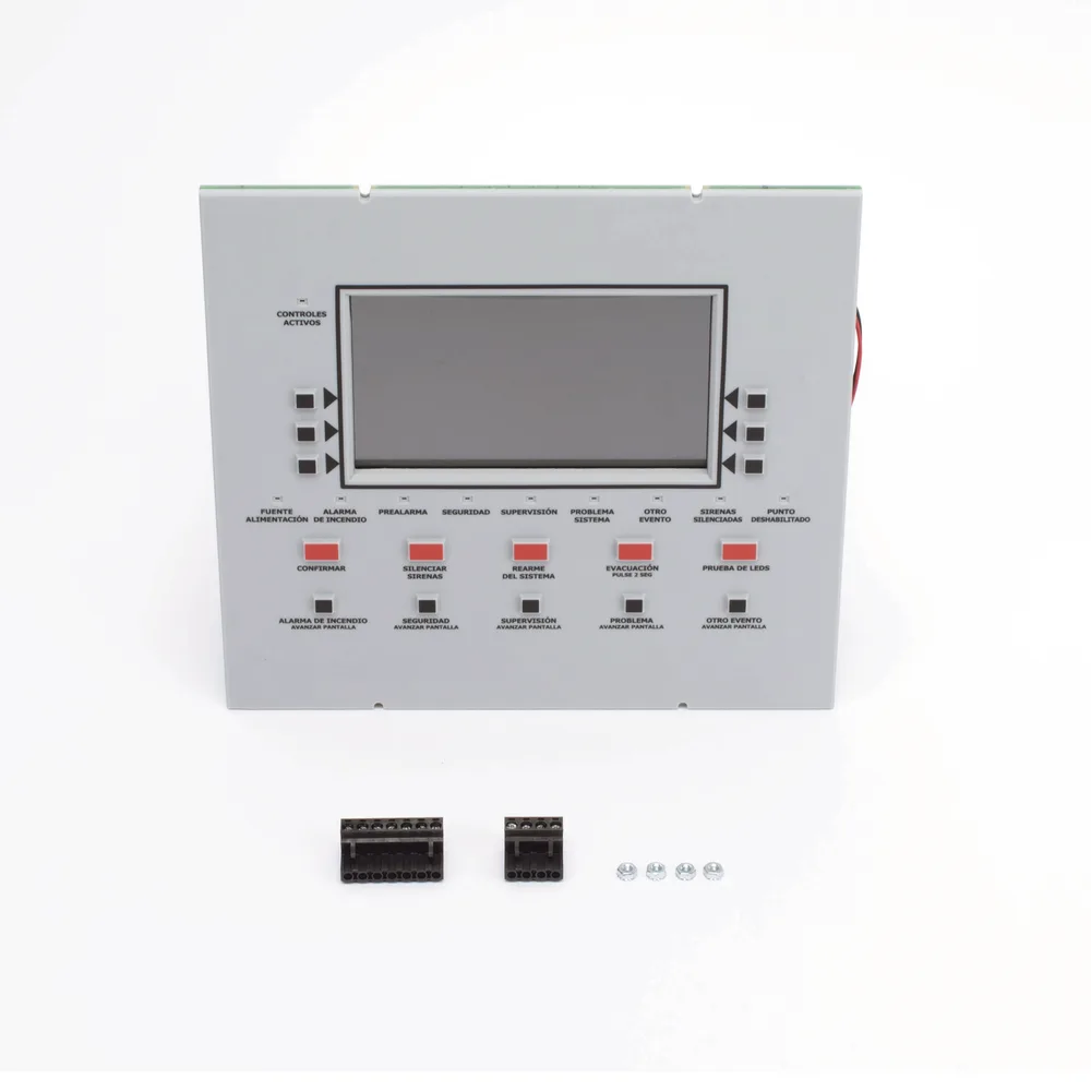Anunciador remoto LCD retroiluminado en español con 160 caracteres visibles, teclado de goma y puerto RDP para panel NFS2-3030-SP y NCA-2 – vista 5