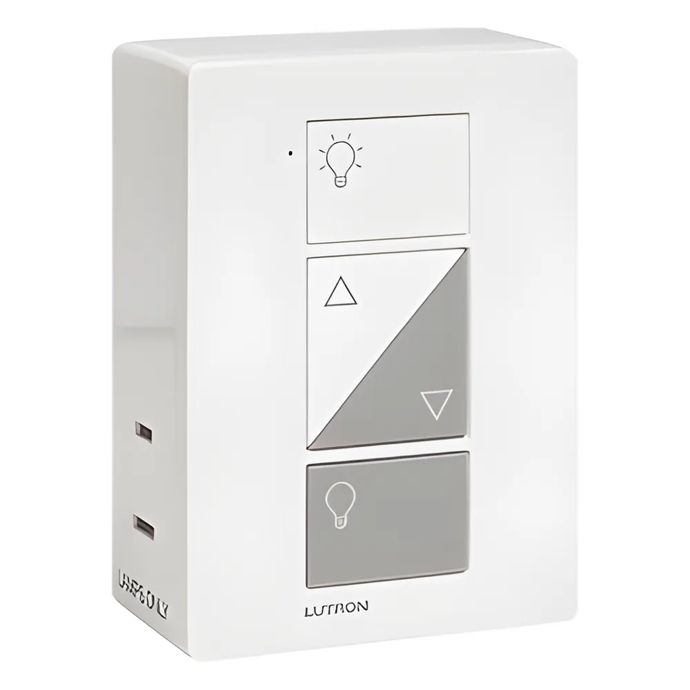 Atenuador inteligente de clavija para lámparas de mesa y pie, doble receptáculo, 100 W LED/CFL o 300 W incandescente/halógeno, 120 V, Caseta Wireless