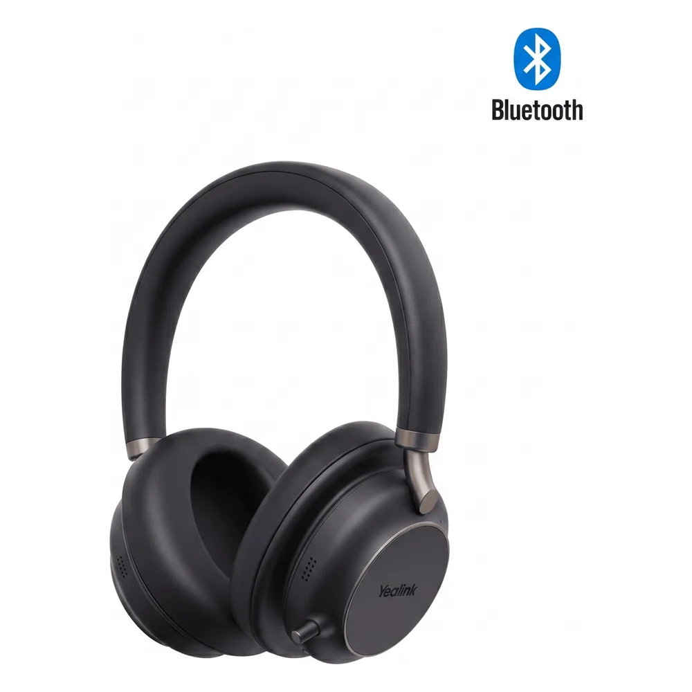 Auriculares Yealink BH76 Plus Stereo MS edition/Bluetooth 5.3 con adaptador USB-C y USB-A/Cancelación activa de ruido/Estilo de uso supraaural y circumaural