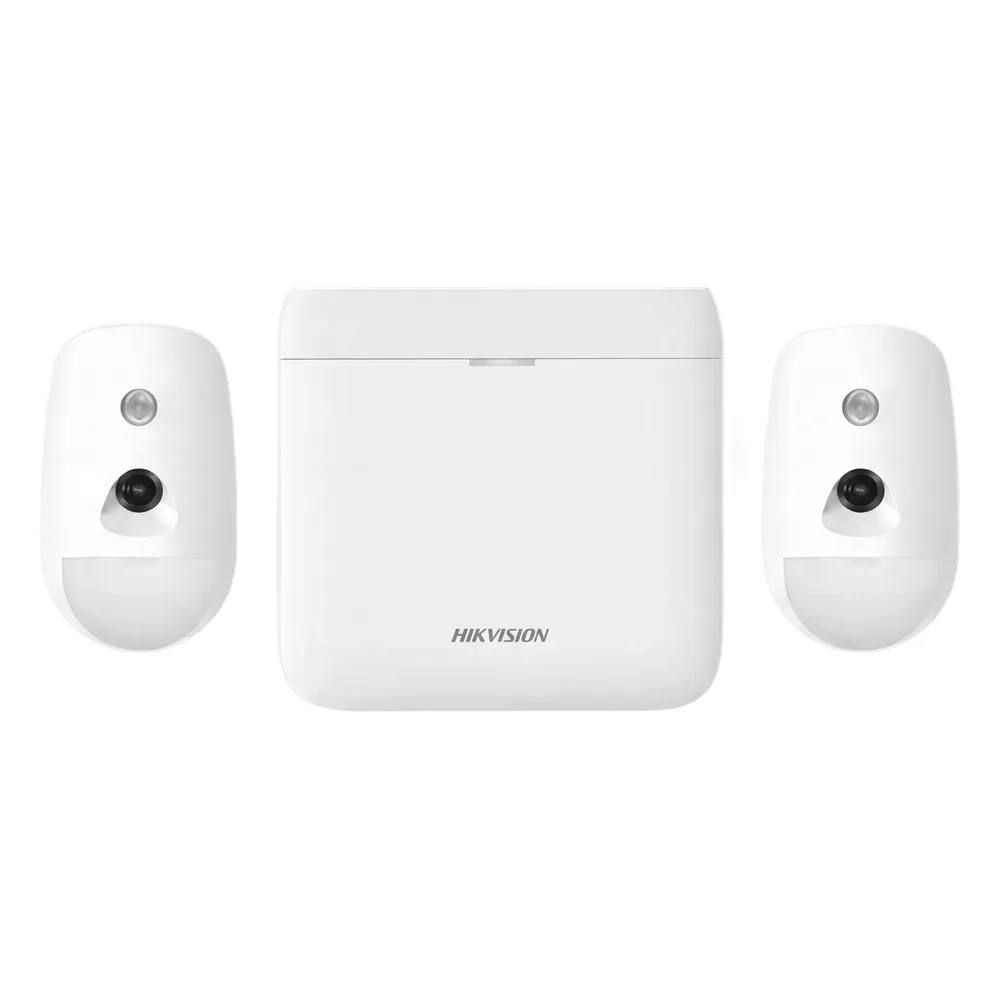 (AX PRO) KIT de Alarma AX PRO / Incluye: 1 Hub con Batería de Respaldo / 2 Detectores de Movimiento con Cámara (PIRCAM) / Compatible con Hik-Connect P2P
