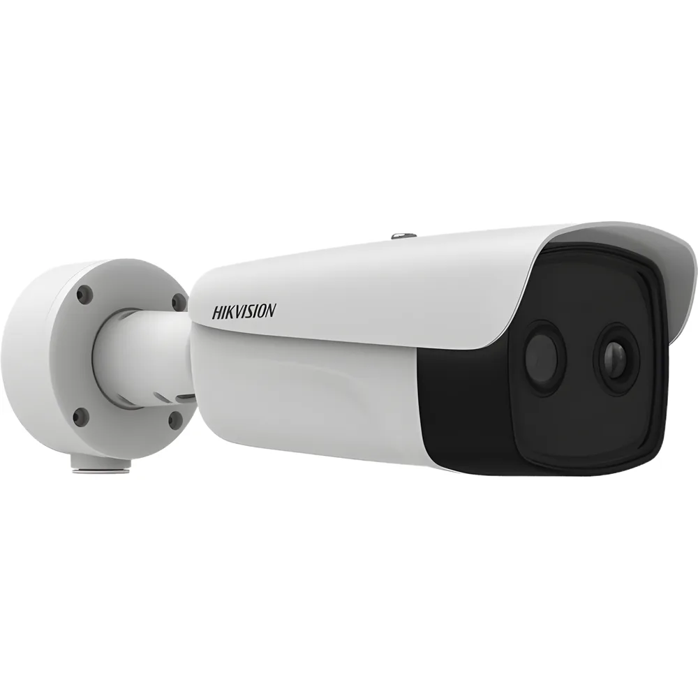 Bala IP Dual / Térmica 35 mm (384 X 288 ) / Óptico 15 mm (4 Megapixel) / 100 mts IR / IP66 / PoE / Termométrica / Detección de Temperatura / MicroSD – vista 2
