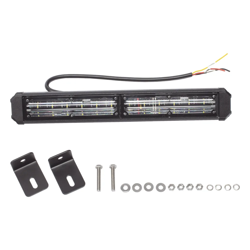 Barra de Luz de Advertencia, 2 Módulos de 6 LED, 11 Pulgadas Ámbar – vista 5