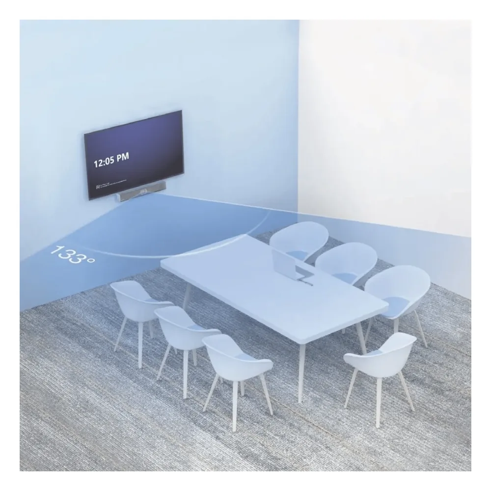 Barra de Videoconferencia Yealink UVC 40 E2 para Salas Pequeñas con IA Avanzada y Seguimiento Automático de Orador – vista 4