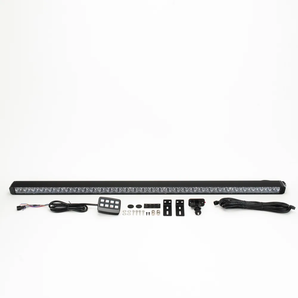 Barra directora de trafico de 8 Modulos, 32 LED, 47 pulgadas, Ambar Con Controlador de 8 interruptores, SAE – vista 15