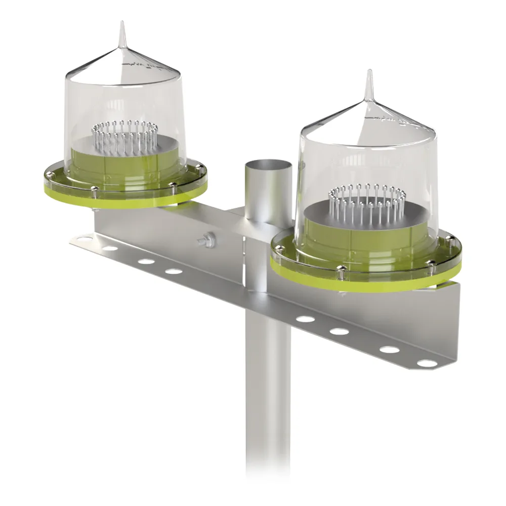Base Doble para Lámpara de Obstrucción EI-GSLSE. Compatible con tubo hasta 1-1/4". – vista 5