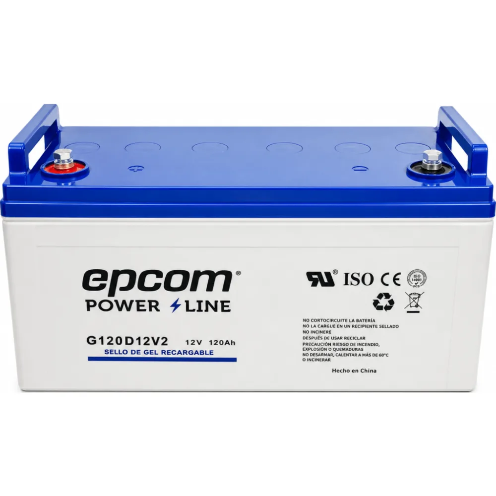 Batería GEL Ciclo Profundo / 12 Vcc / 120 Ah / Aplicaciones Fotovoltaicas y de Respaldo