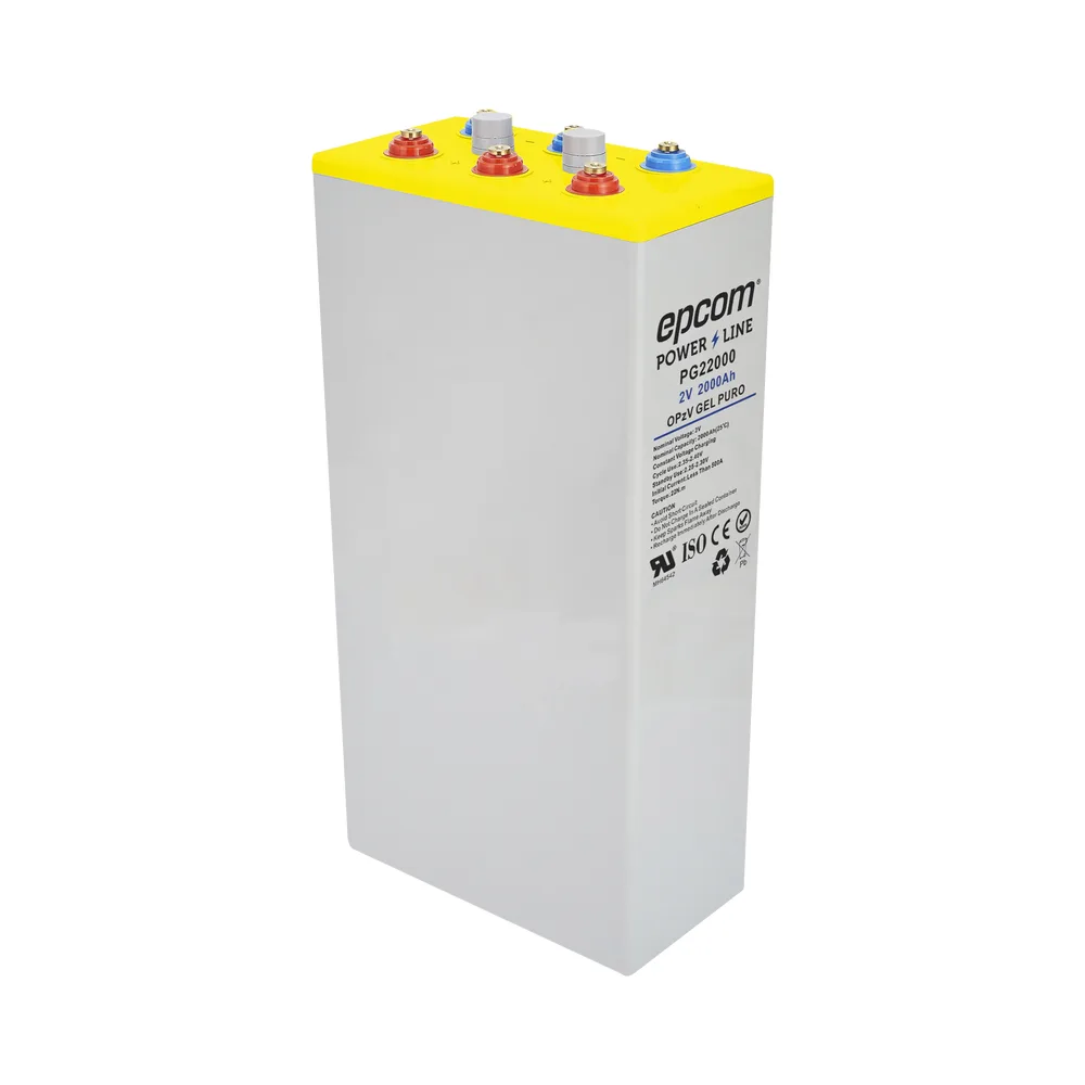 Batería GEL Puro OPzV Ciclo Profundo / 2 Vcc / 2000 Ah / Aplicaciones Fotovoltaicas y de Respaldo