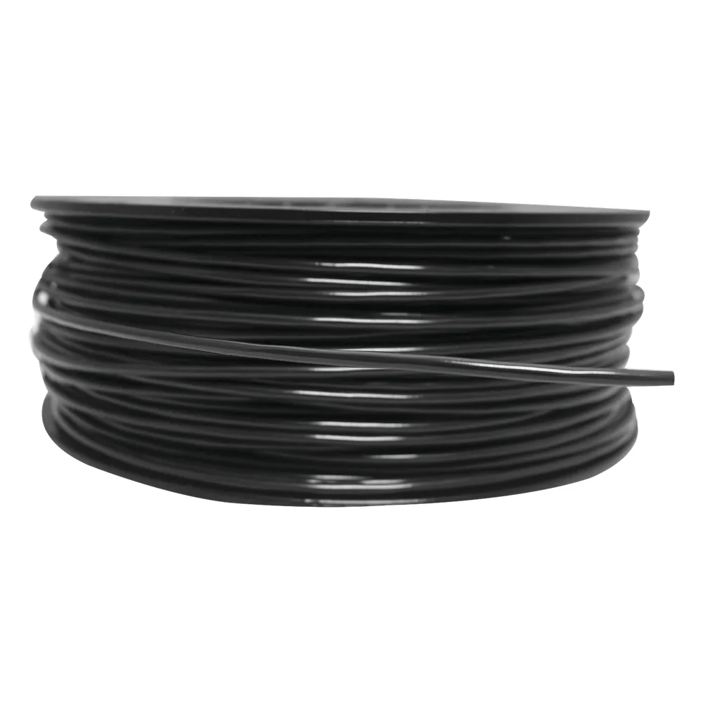 Bobina de 152 Metros de Cable Detector de Calor, Temperatura Fija 68 grados Celsius, Recubrimiento de Nylon Negro para Aplicaciones en Exterior, con Guía Acerada