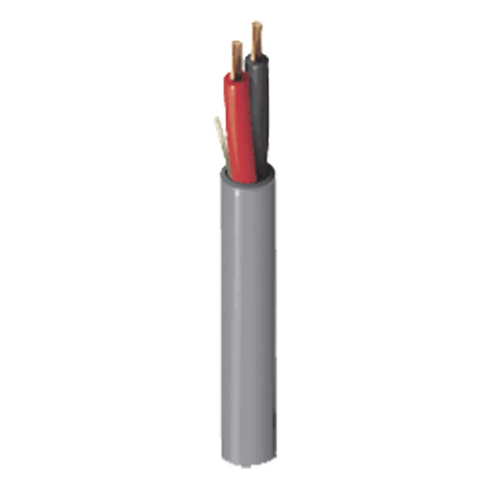 Bobina de 305 Metros (1000 Pies) de Cable / 2 x 16 AWG / Color Gris / Para Aplicaciones Multi Propósito, Seguridad, Control de Acceso, Audio.