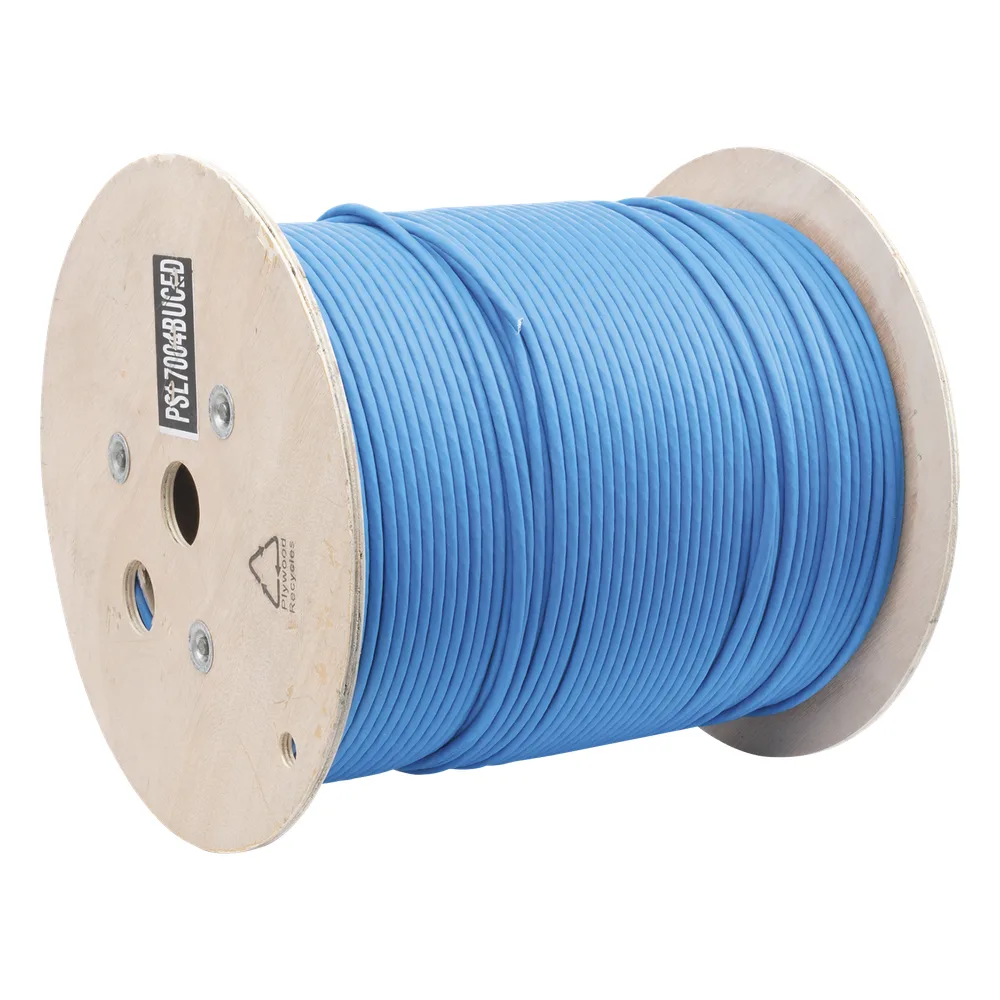 Bobina de Cable Blindado S/FTP de 4 Pares, Cat7, Inmune a Ruido e Interferencias, LSZH (Bajo Humo, Cero Halógenos), Color Azul, Bobina de 500 Metros (1640 Pies) – vista 3
