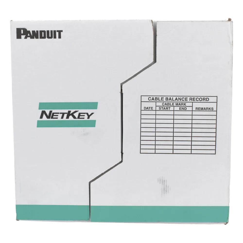 Bobina de Cable UTP 305 Metros (1000 Pies) de Cobre, NetKey, Azul, Categoría 5e (24 AWG), PVC (CM), de 4 Pares