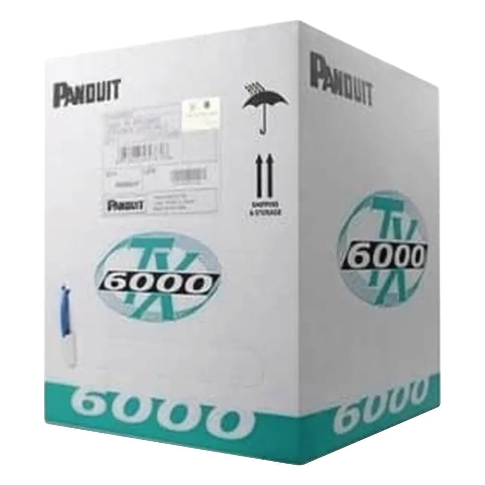 Bobina de Cable UTP 305 Metros (1000 Pies) de Cobre, TX6000™ PanNet, Reelex, Blanco, Categoría 6 Mejorado (23 AWG), PVC (CMR, Riser), de 4 Pares