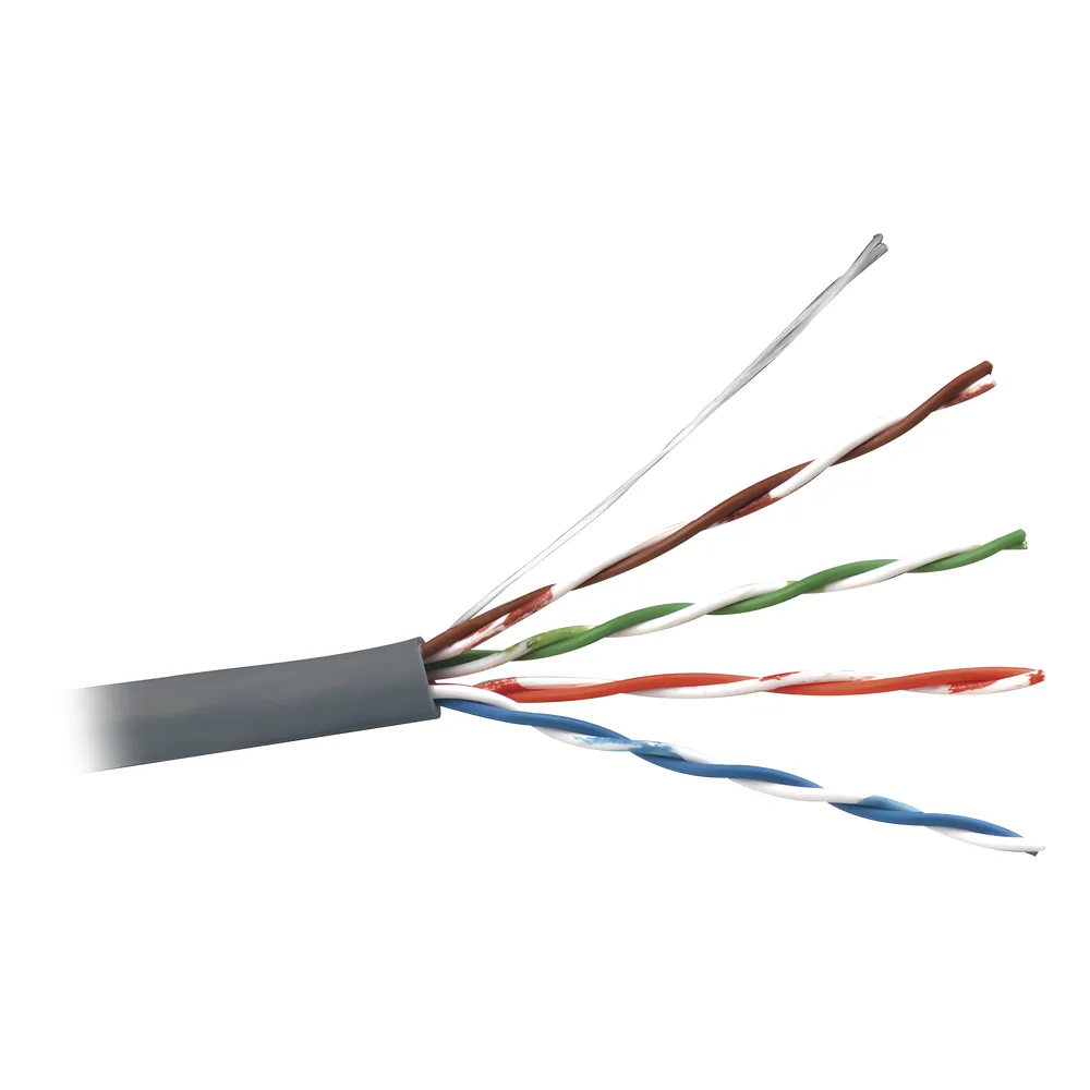 Bobina de Cable UTP de 4 Pares, Cat5e, PVC (CM), Color Gris, 24 AWG, 305 Metros (1000 Pies) – vista 3