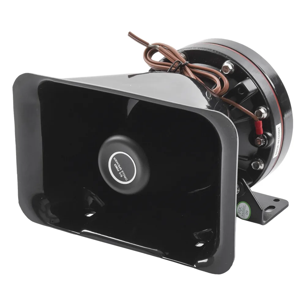 Bocina de uso Rudo, de 200 W, Alto Rendimiento y Base en Aluminio, 8 Ohms de Impedancia