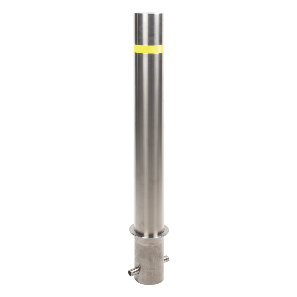 Bolardo Fijo de Acero Inoxidable de 900 mm de Altura / Ideal para aplicaciones delimitaciones de automóviles