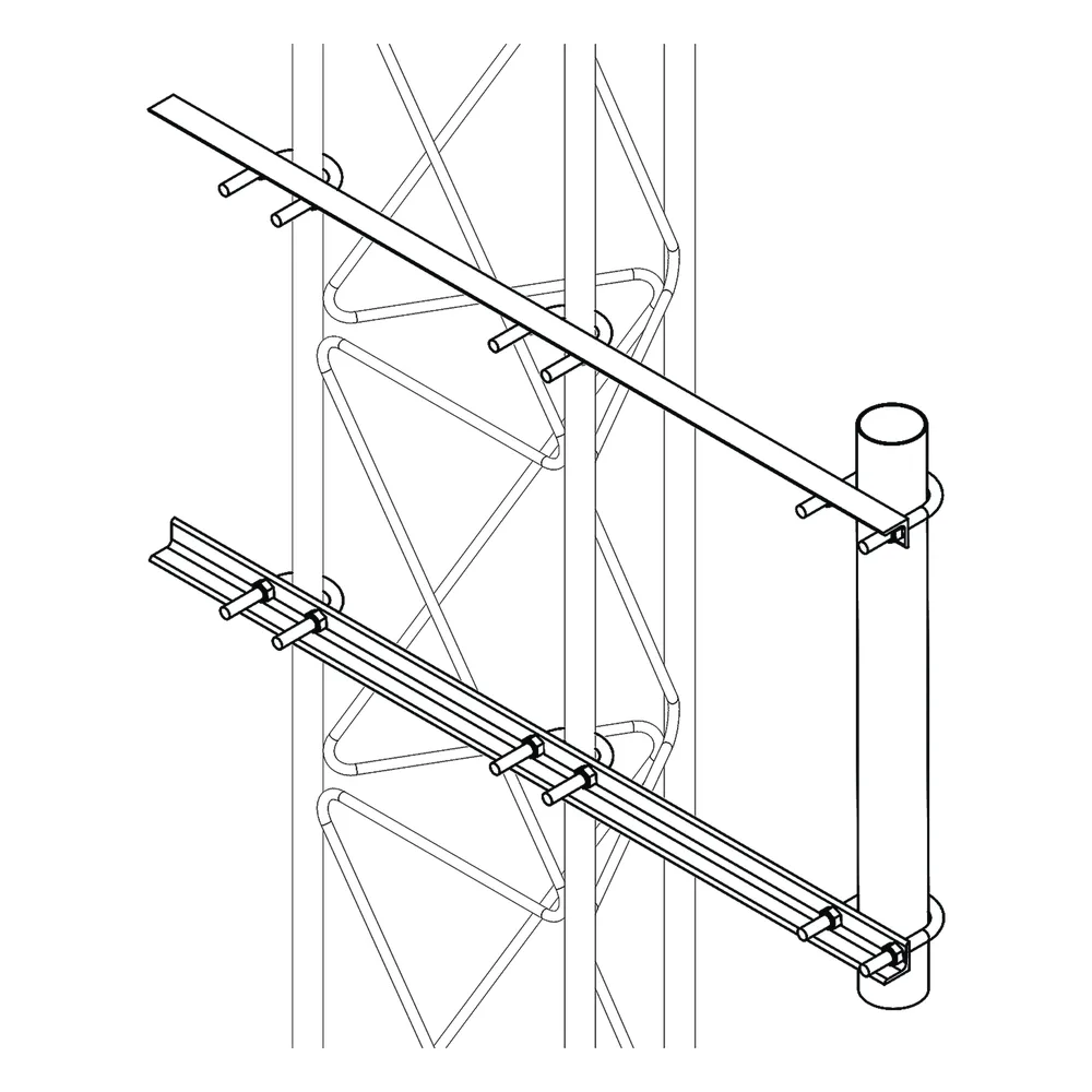 Brazo Lateral Liviano para Tramo STZ30G Galvanizado por Inmersión en Caliente.