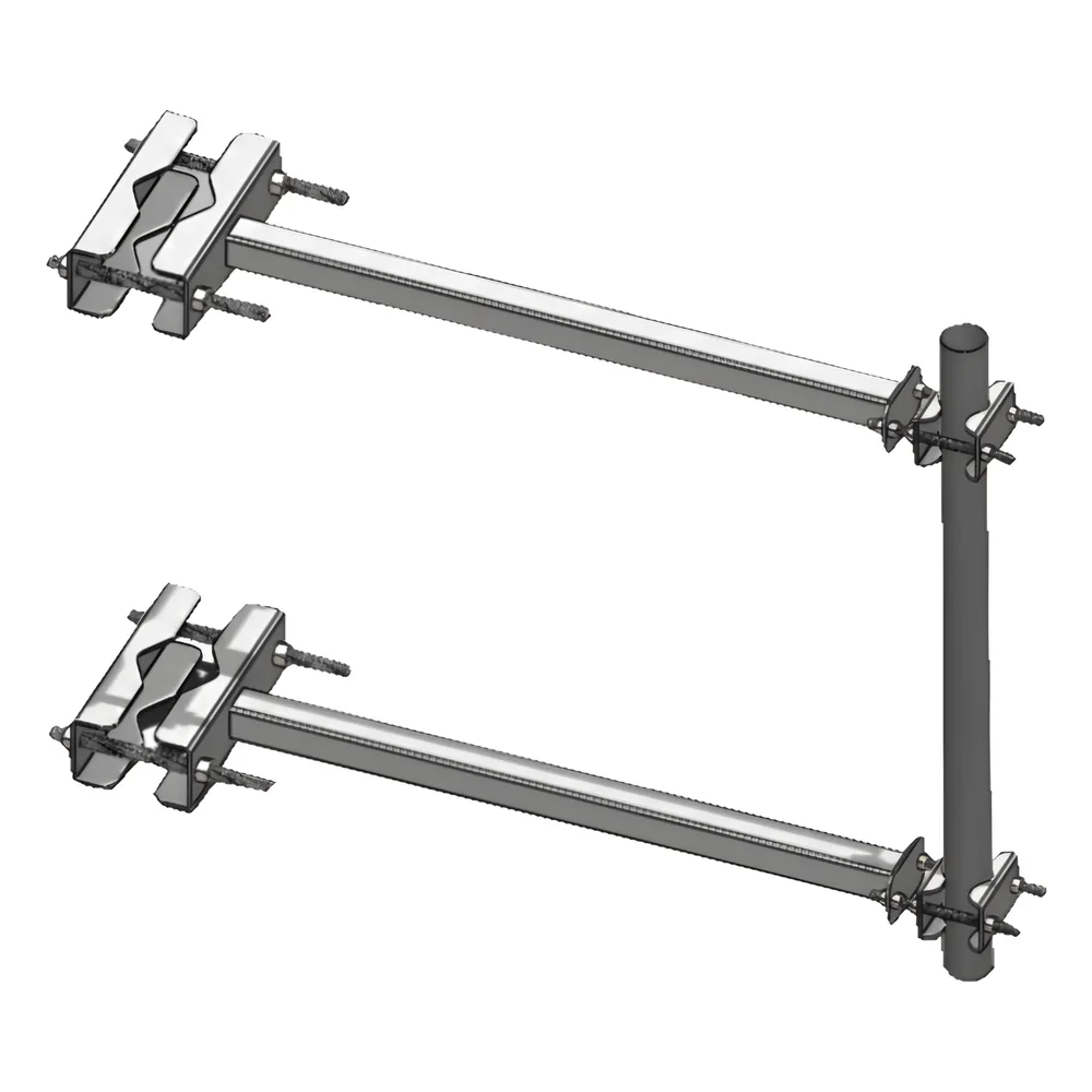 Brazo Lateral para Torre Autosoportada, Tubo de 2" Ced. 30 X 60 cm, Sep. 60 cm.