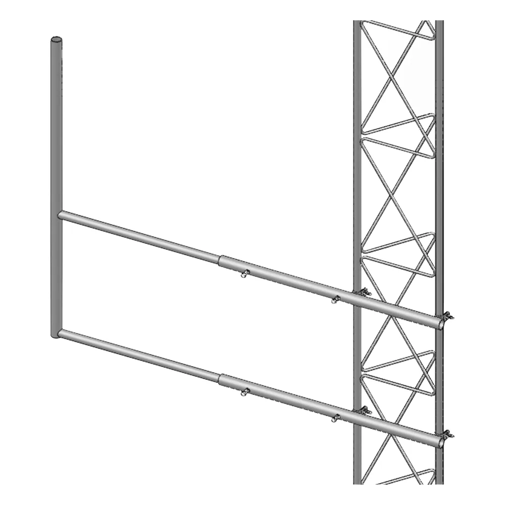 Brazo tipo "F" para tramos STZ-35G, galvanizado por inmersión en caliente. – vista 2